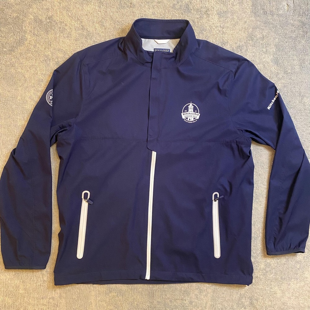 2021 KitchenAid Senior PGA Jacket Mens Large Blue Golf Full Zip Ralph Lauren